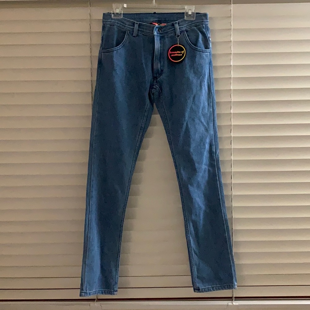 Warriors of Radness Blue Jeans